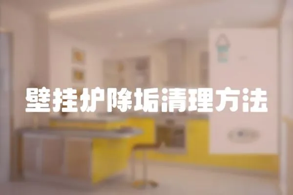 壁掛爐除垢清理方法