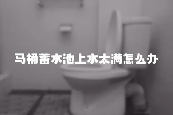馬桶蓄水池上水太滿怎么辦