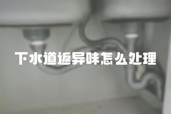 下水道返異味怎么處理