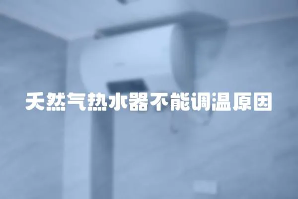 夭然氣熱水器不能調(diào)溫原因