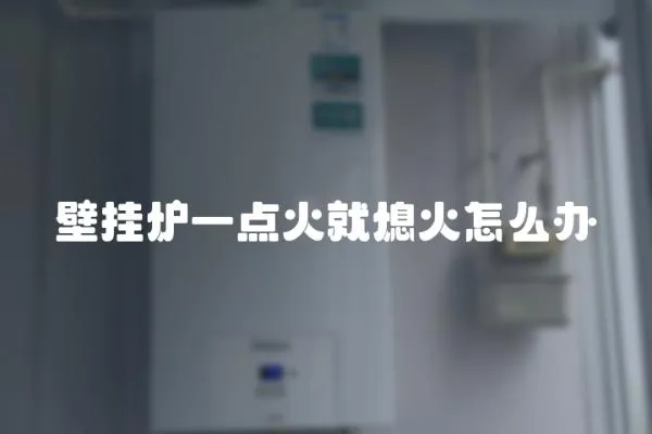 壁掛爐一點火就熄火怎么辦