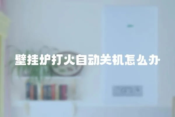 壁掛爐打火自動關機怎么辦