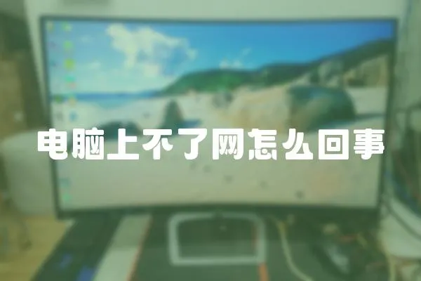 電腦上不了網怎么回事