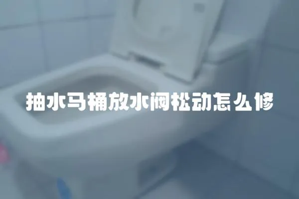 抽水馬桶放水閥松動怎么修