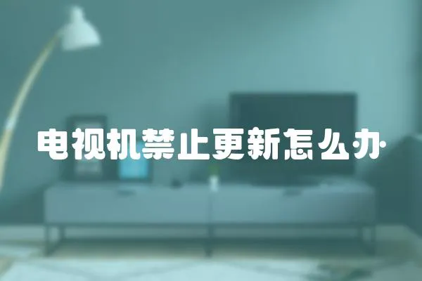 電視機禁止更新怎么辦