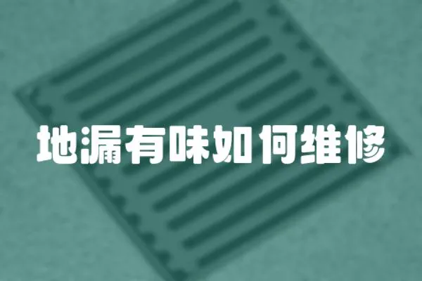地漏有味如何維修