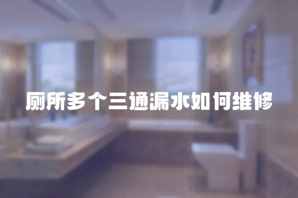 廁所多個(gè)三通漏水如何維修