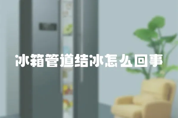 冰箱管道結(jié)冰怎么回事