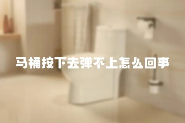 馬桶按下去彈不上怎么回事