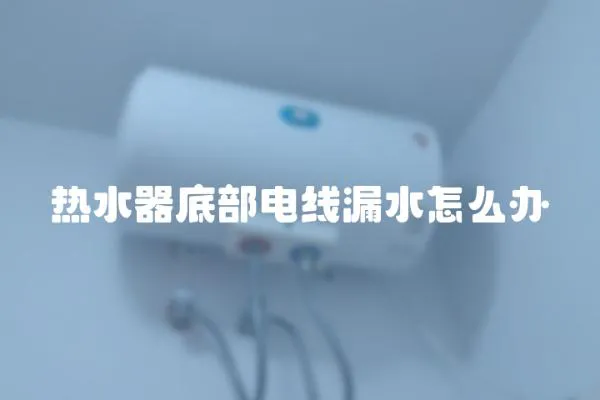 熱水器底部電線漏水怎么辦
