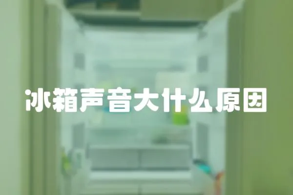 冰箱聲音大什么原因
