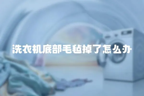 洗衣機底部毛氈掉了怎么辦