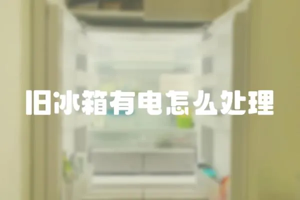 舊冰箱有電怎么處理