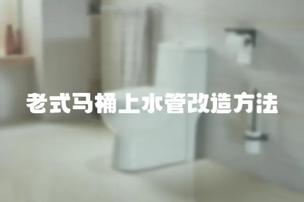 老式馬桶上水管改造方法