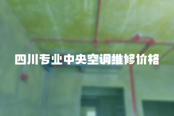 四川專業中央空調維修價格