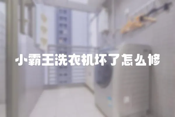 小霸王洗衣機壞了怎么修