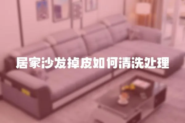 居家沙發掉皮如何清洗處理