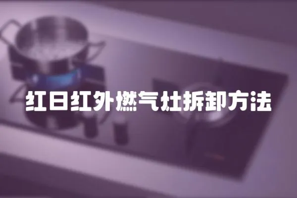 紅日紅外燃氣灶拆卸方法