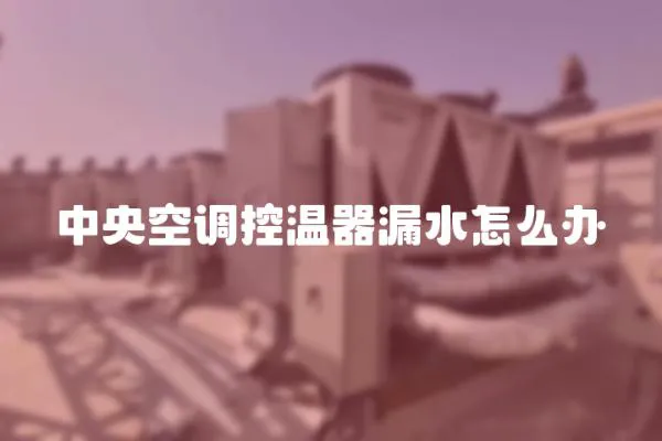 中央空調控溫器漏水怎么辦