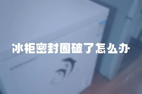 冰柜密封圈破了怎么辦