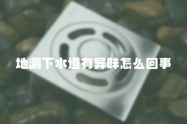 地漏下水道有異味怎么回事