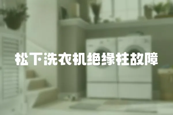 松下洗衣機絕緣柱故障