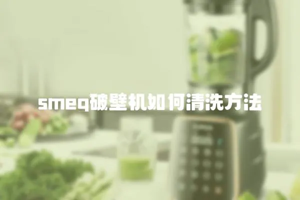 smeg破壁機如何清洗方法