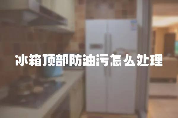 冰箱頂部防油污怎么處理