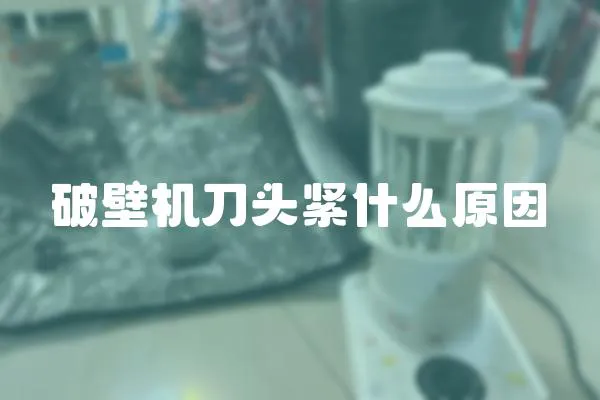 破壁機刀頭緊什么原因