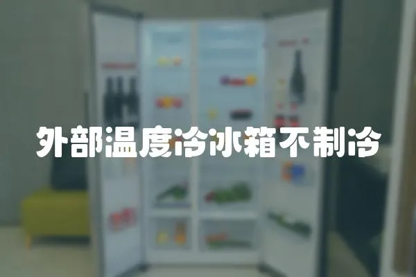 外部溫度冷冰箱不制冷