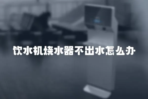 飲水機(jī)燒水器不出水怎么辦