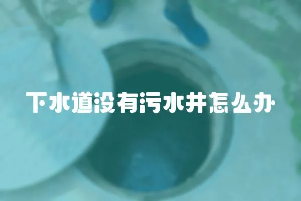 下水道沒有污水井怎么辦