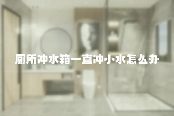 廁所沖水箱一直沖小水怎么辦