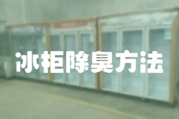 冰柜除臭方法