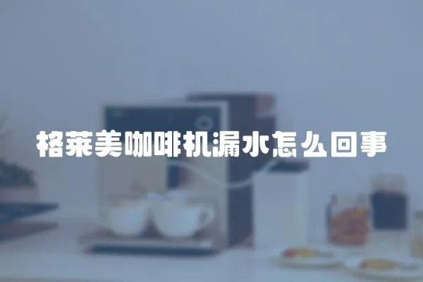 格萊美咖啡機漏水怎么回事