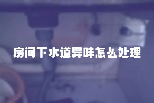 房間下水道異味怎么處理