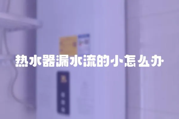 熱水器漏水流的小怎么辦