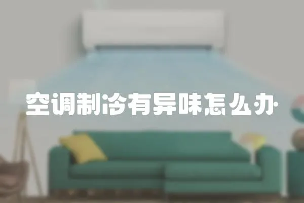 空調(diào)制冷有異味怎么辦