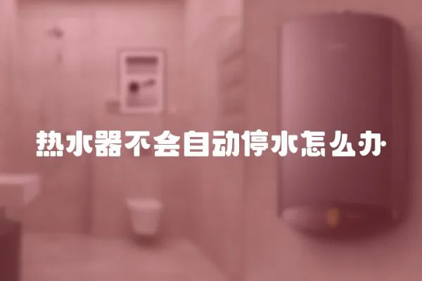 熱水器不會自動停水怎么辦
