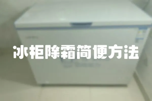 冰柜除霜简便方法