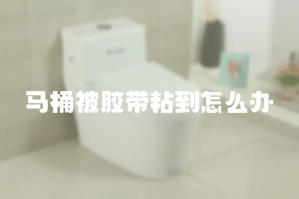 馬桶被膠帶粘到怎么辦