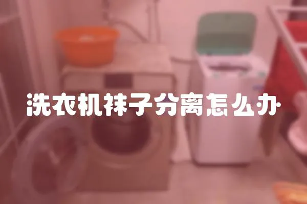 洗衣機襪子分離怎么辦
