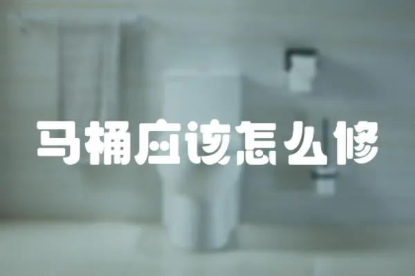 馬桶應該怎么修