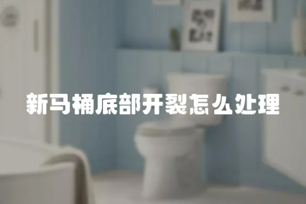 新馬桶底部開裂怎么處理