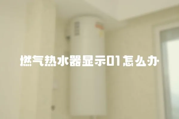 燃氣熱水器顯示01怎么辦