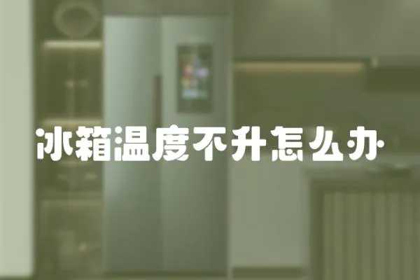 冰箱溫度不升怎么辦