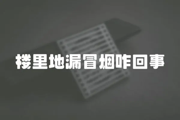 樓里地漏冒煙咋回事