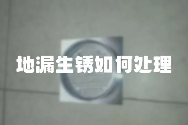 地漏生銹如何處理