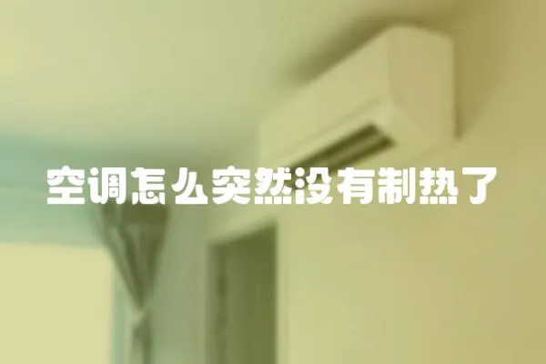 空調(diào)怎么突然沒有制熱了