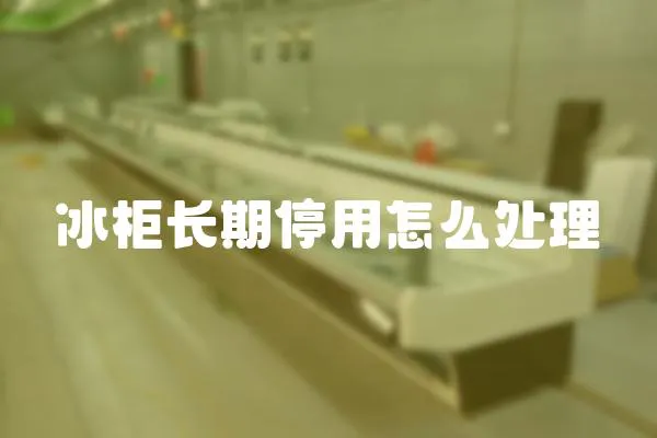 冰柜長期停用怎么處理
